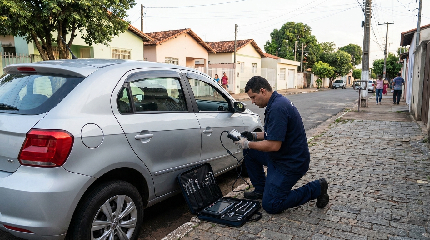 Chave codificada automotiva em Aparecida de Goiânia‑GO