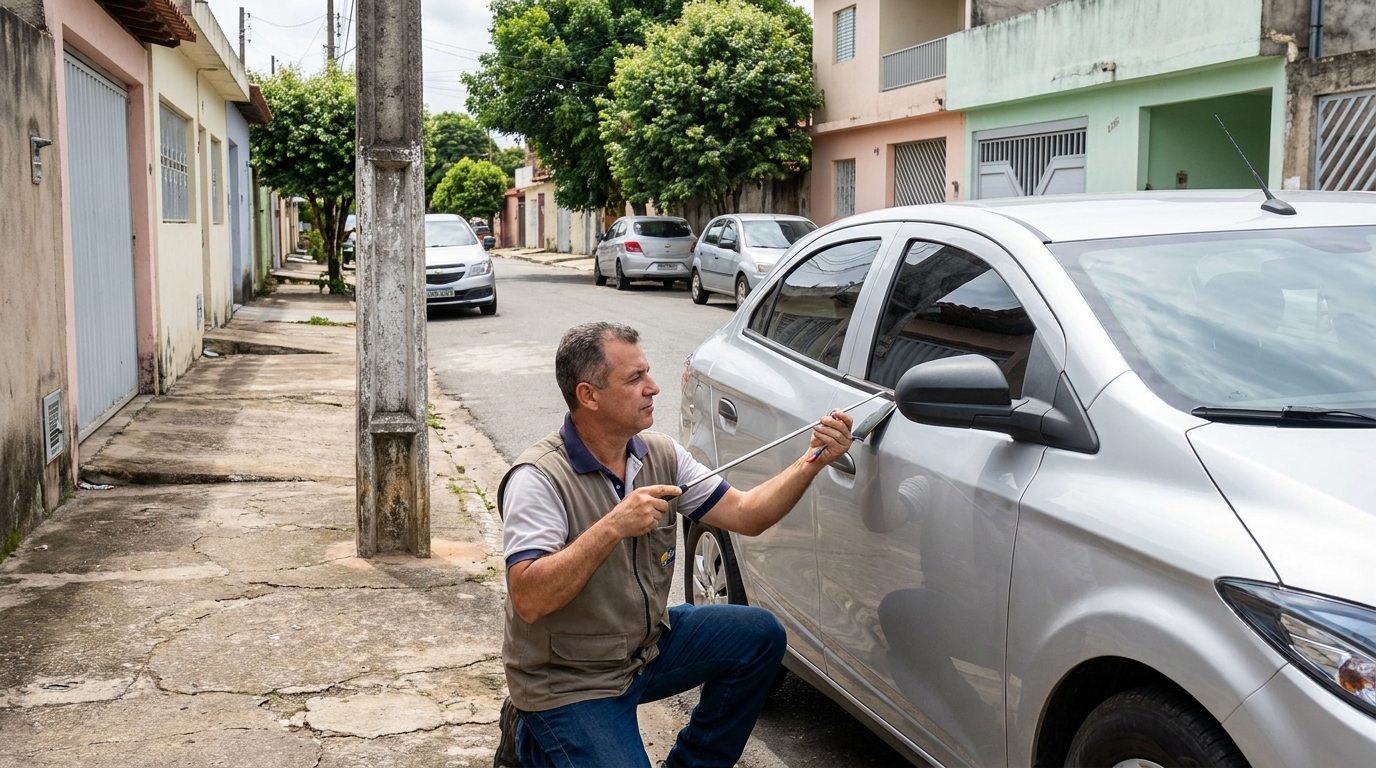 Chave trancada dentro do carro em Macaé‑RJ