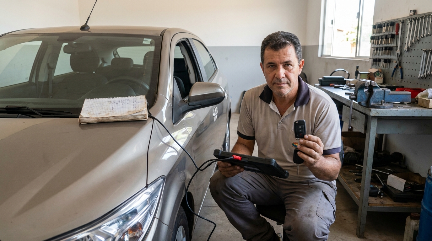 Chaveiro programando controle em Caxias do Sul‑RS
