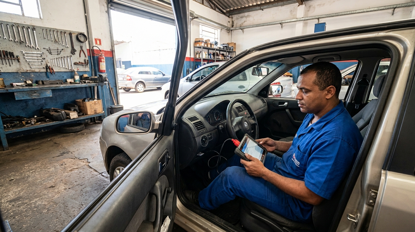 Diagnóstico de airbag com scanner em Barueri‑SP